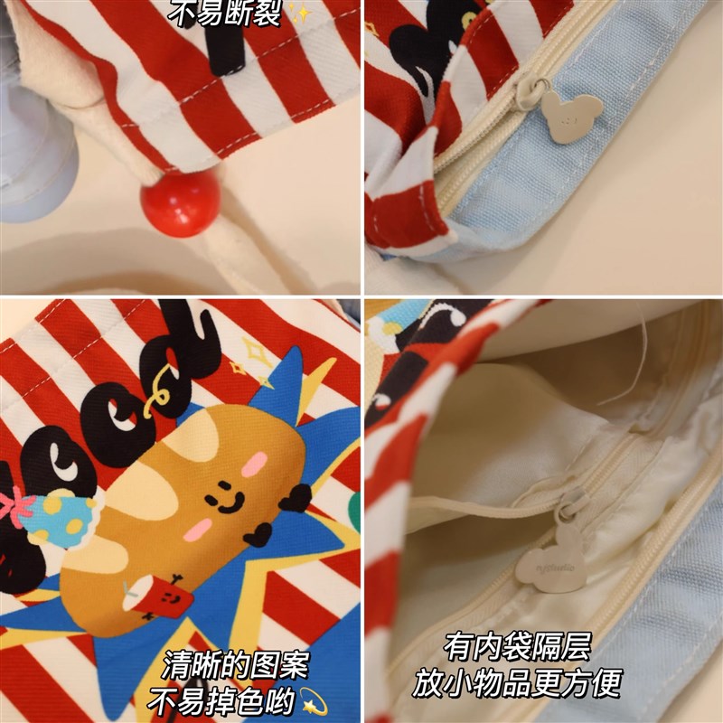 美式上课单肩水桶包少女复古圆底大容量斜挎包上班族可爱遛弯女包