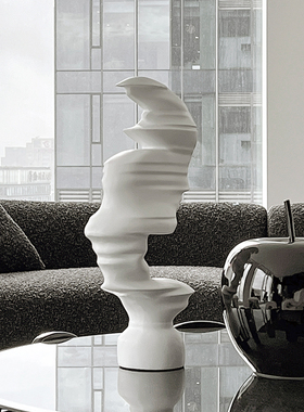 现代简约抽象人物雕塑摆件样板房家居软装饰品电视柜玄关艺术摆设