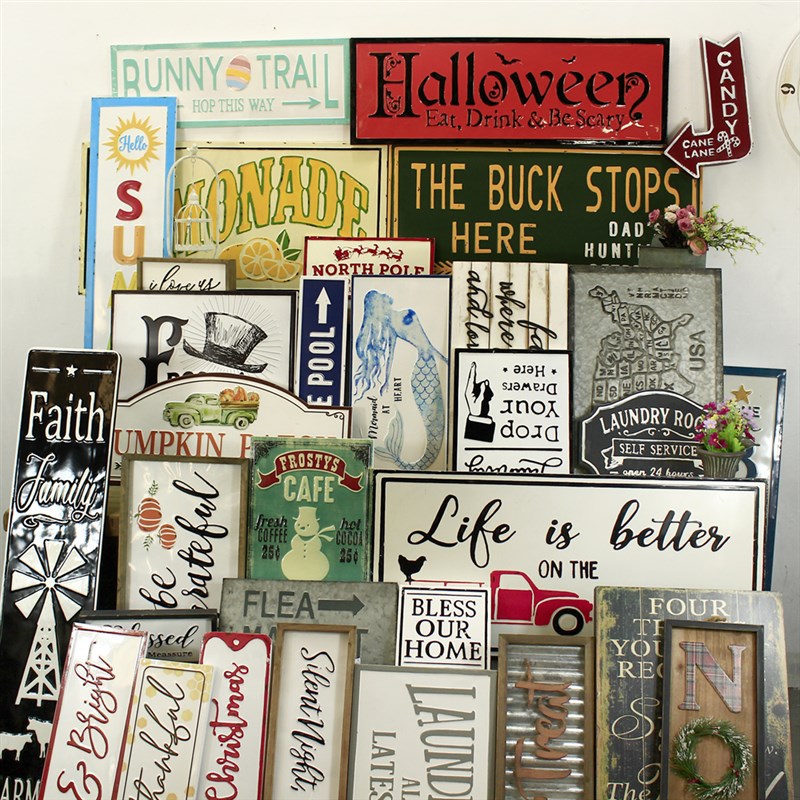 孤品集合-美式乡村家居饰品仿古做旧铁艺木质装饰画挂画挂牌壁饰