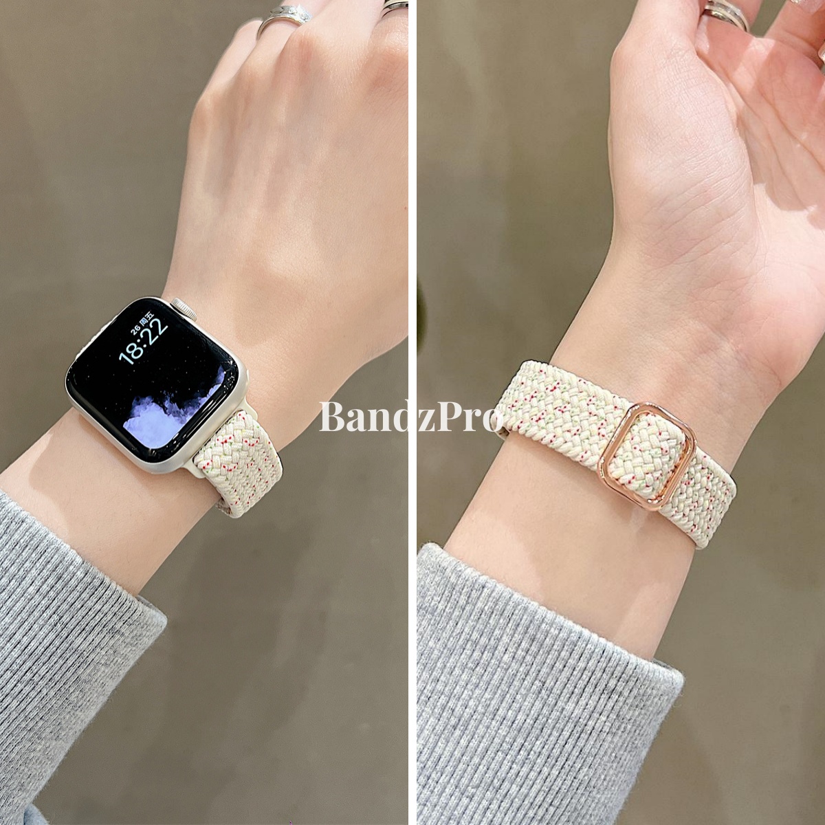 适用iwatch小蛮腰编织表带女款