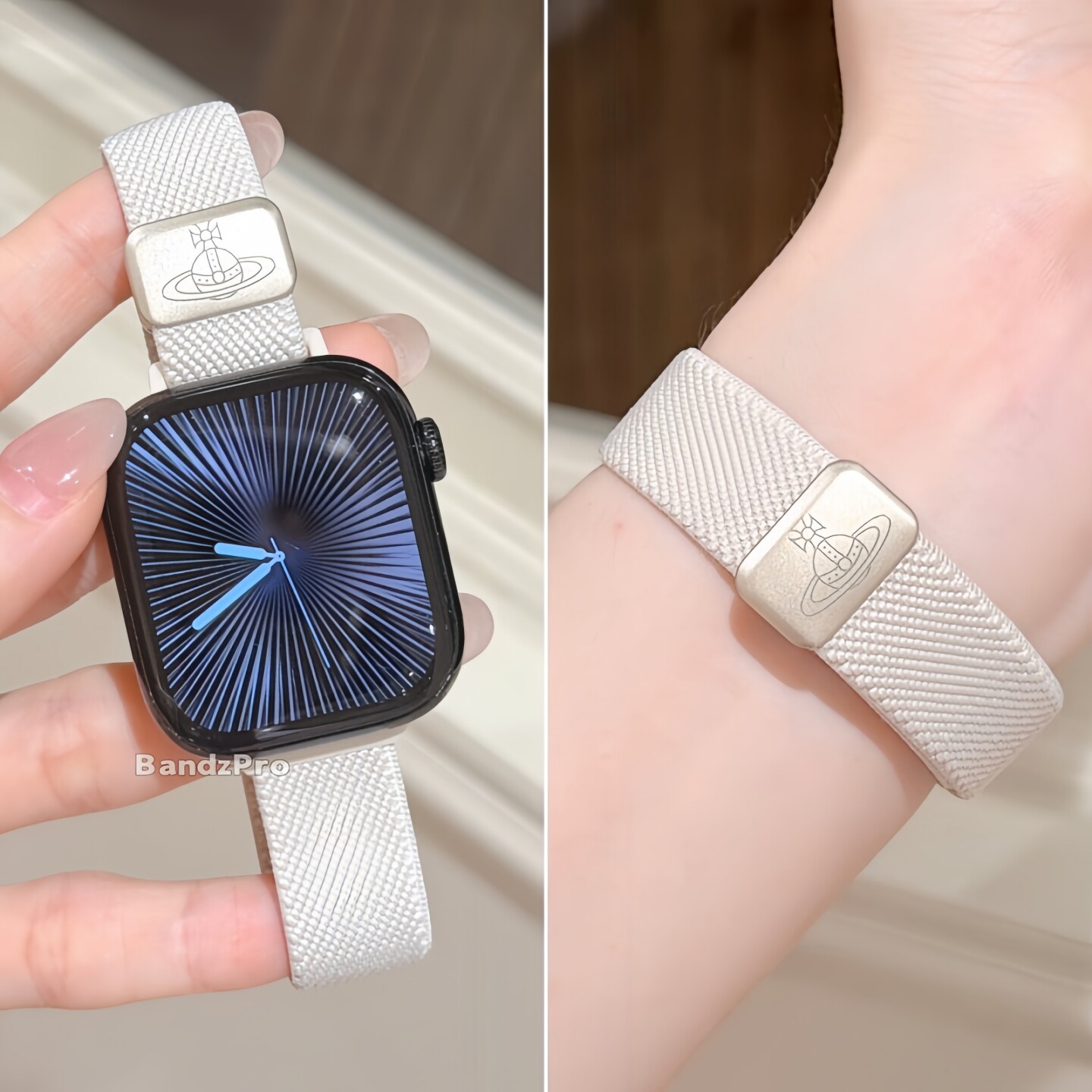 适用iwatch高级感舒适尼龙表带图片
