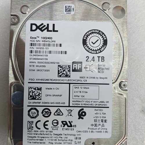 {议价}戴尔 0RWR8F 2.4TB 2.5寸 SAS硬盘{议价}