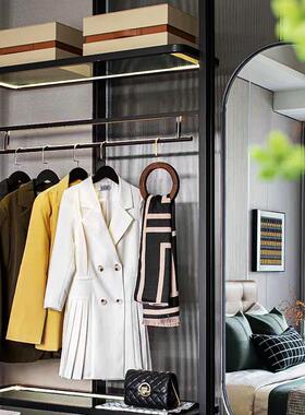 现代样板房衣帽间卧室柜围
