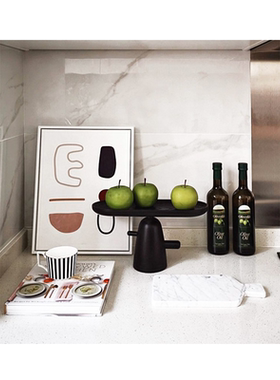 现代北欧样板间厨房组合摆