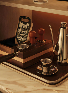 轻奢现代样板间餐置物架红酒杯洋酒装饰画咖啡豆厨房组合摆件饰品