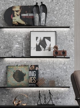 现代轻奢样板间装饰柜摆件书房书柜高柜民宿搭层架搭配组合饰品