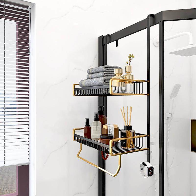 浴室置物架免打孔淋浴房挂篮架子卫生间毛巾架太空铝洗手间浴巾架,农机/农具/农膜,其它农用工具,淘宝优惠券,粉丝福利购,淘宝优惠卷