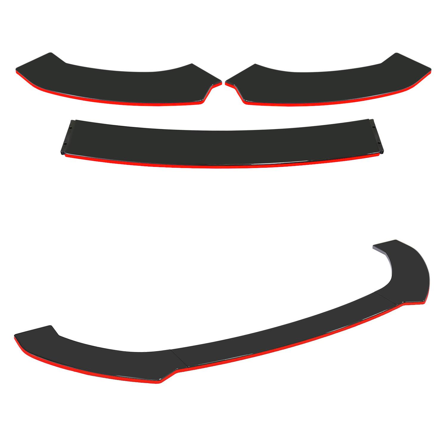 DTOUCH汽车通用三段式前铲汽车三段式平面前铲汽车带饰边低趴前铲