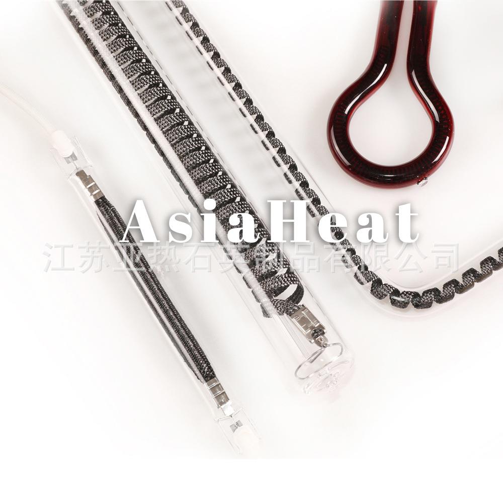 12V 24V 36V 100W 玻璃加热管石英 单端单头碳纤维电热管 碳素管