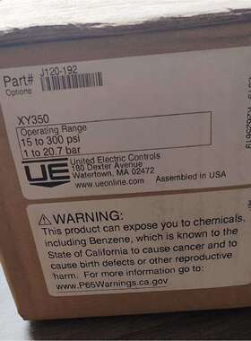 UE压力开关J120-192量程15 to 300 psi 1 to 20.7 bar