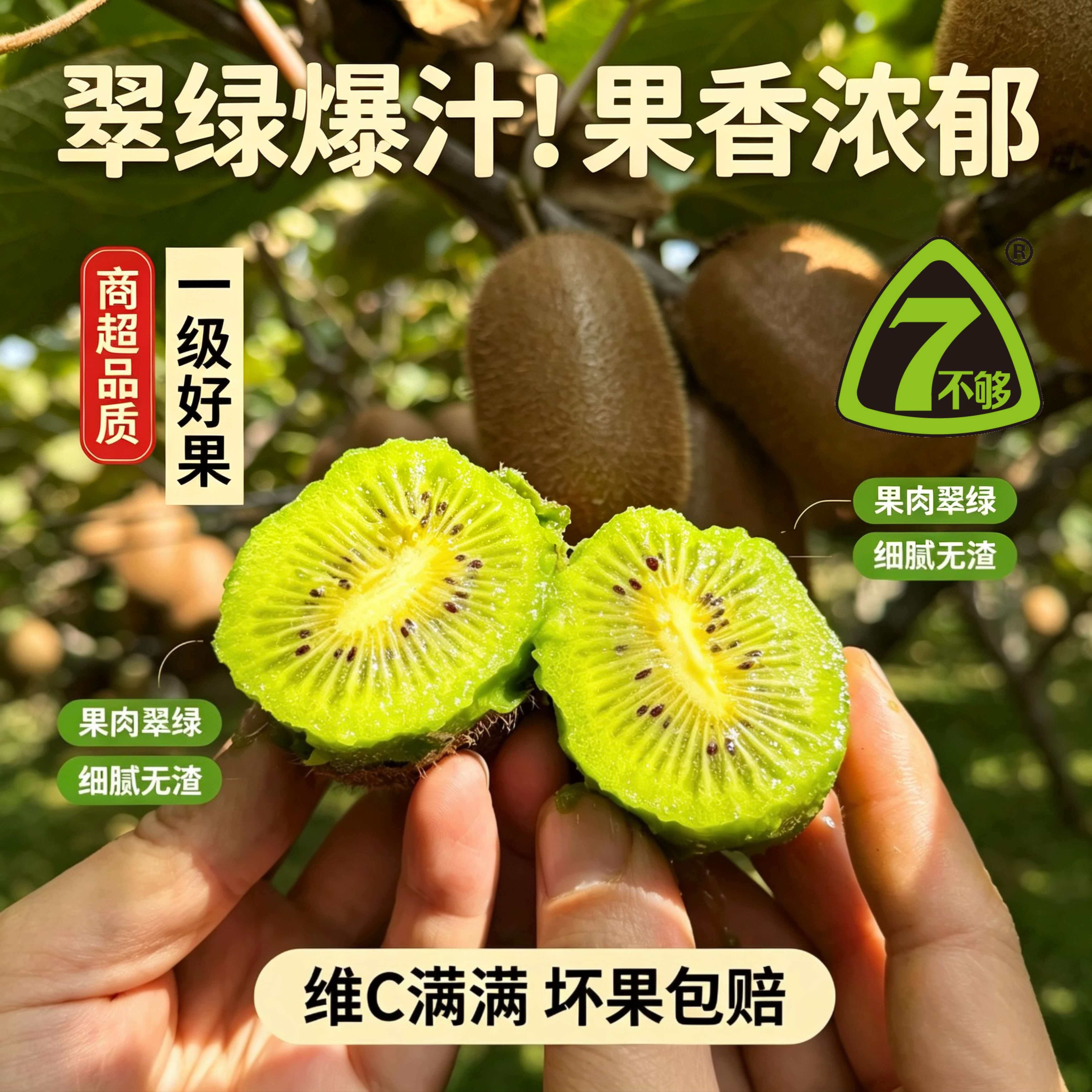 正宗贵州修文贵长猕猴桃绿心奇异果当季孕妇水果新鲜整箱礼盒包邮图片