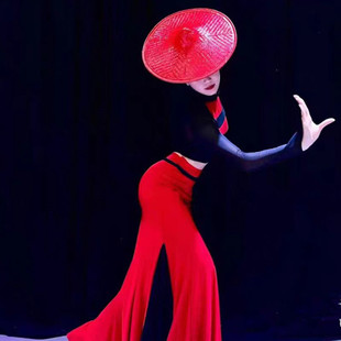 傣族舞蹈演出服山灵舞蹈表演服女孔雀舞包臀舞裙艺考傣族群舞服装