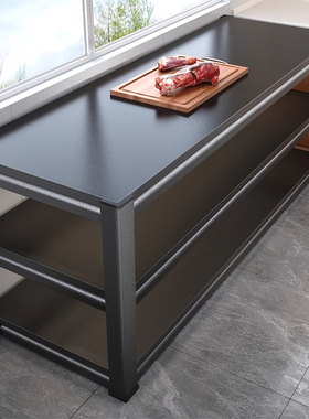 厨房置物架落地多层收纳架货架家用工作台多功能储物架微波炉架子