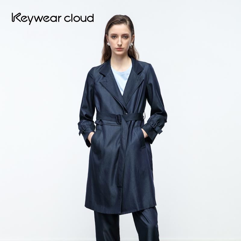 Keywear经典直筒廓形风衣