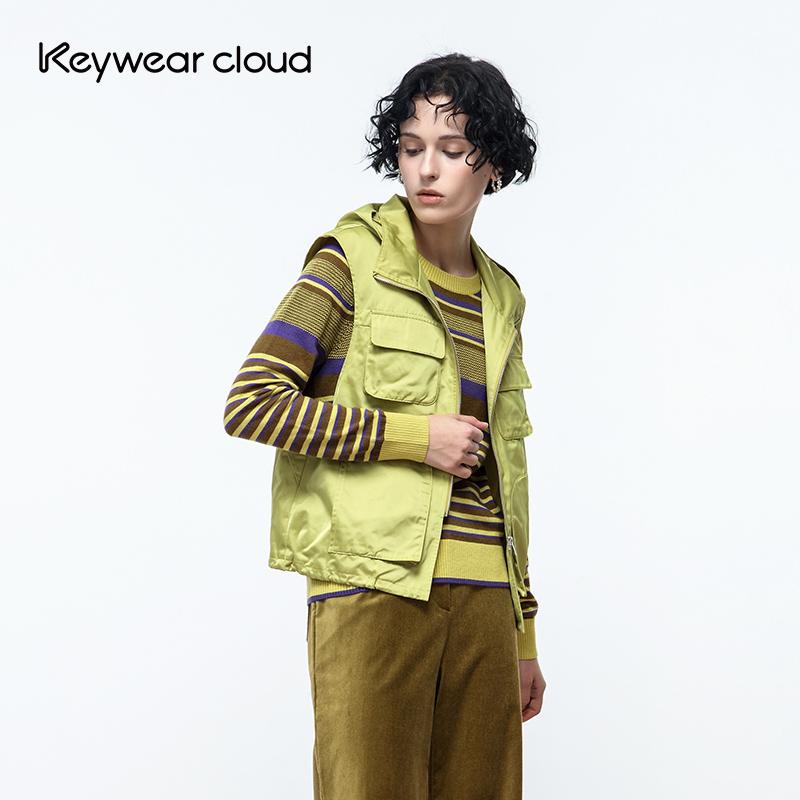 Keywear日系潮牌无袖背马甲