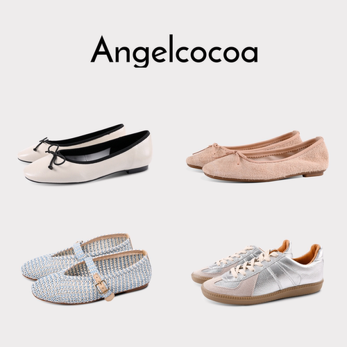 日本Angelcocoa【断码清仓女鞋】皮鞋/单鞋/休闲女鞋百搭鞋一脚蹬