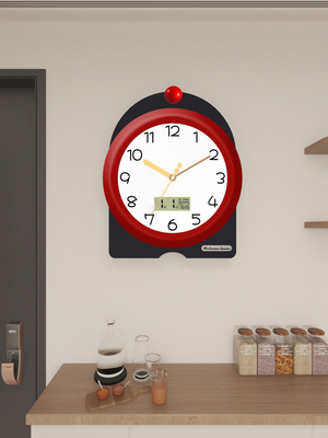 创意经典挂钟客厅家庭时钟打孔静音挂钟新的现代摆动石英钟