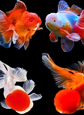 百褶泰狮金鱼活鱼淡水锦鲤红白菠萝国粹活体好养兰寿金鱼