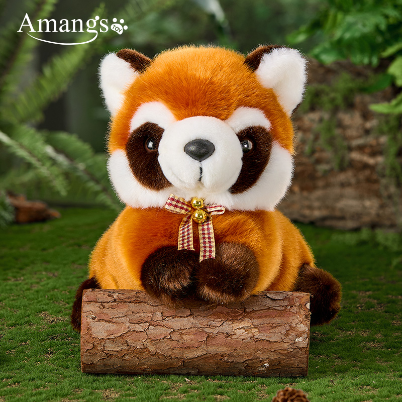 Amangs仿真小浣熊小熊猫毛绒玩偶