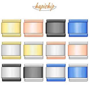 Hapiship意大利模块手链DIY单颗可拼接纯色个性创意男女礼物饰品