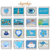 Hapiship模块手链diy多巴胺小众精致饰品钛钢弹力链男女情侣礼物