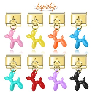 Hapiship意大利风模块手链气球狗彩色卡通创意吊坠单颗拼接礼物