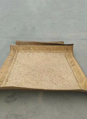 老物件老炕席凉席民俗农村草席编织老式隔潮竹席怀旧装饰道具摆件