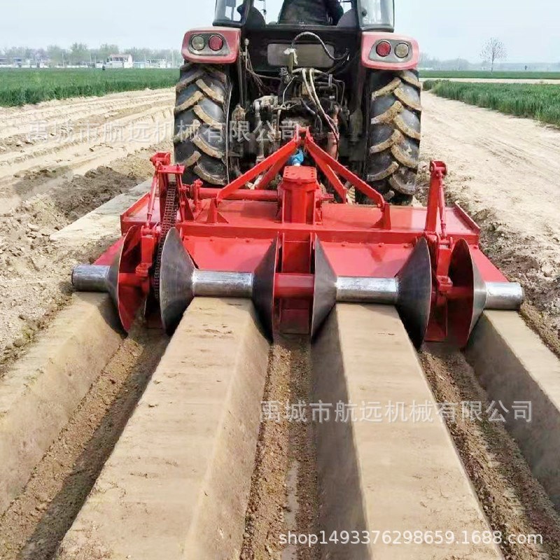 草莓起垄机 2行3行大葱大姜开沟机 旋耕起垄压实S一体机 垄宽可调