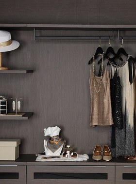 轻奢样板房衣帽间摆件软装全屋定制家居展厅软装样板间衣柜装饰品