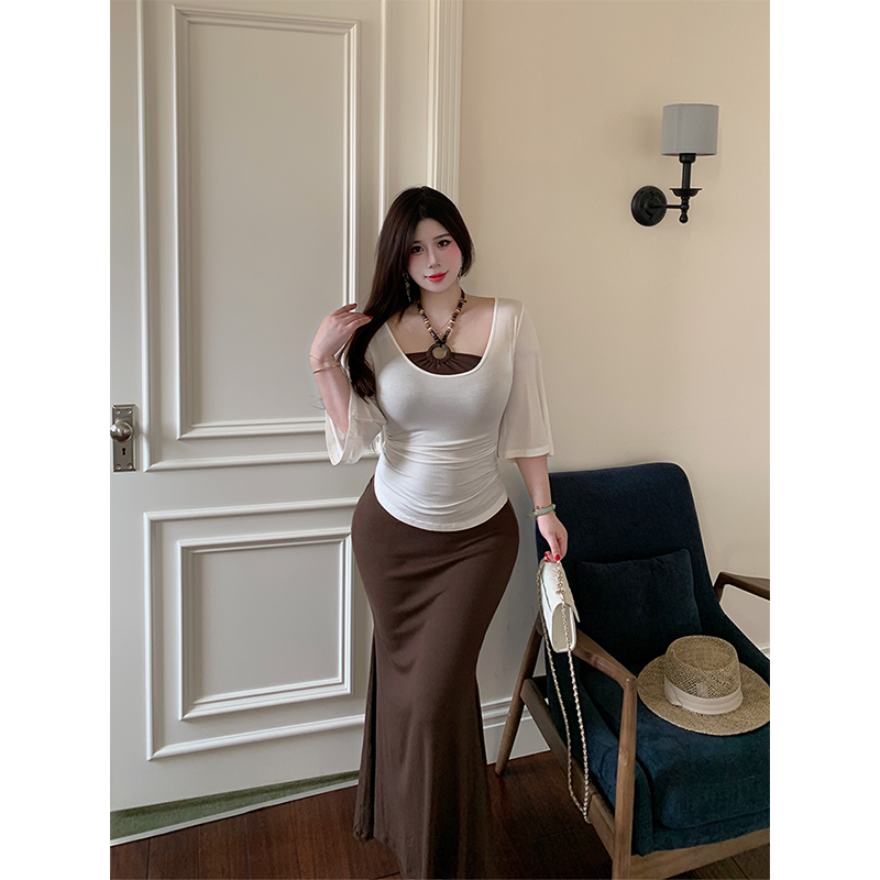 辣妹‘’性感挂脖连衣裙‘’套装