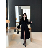 显瘦西装 气质高级呢大衣女 韩系通勤中长款 修身 babes 墨羽柔