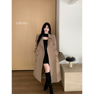 高级感英伦风风衣外套女中长款 2025新款 百搭定律 大衣 babes