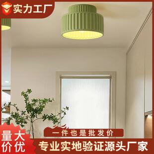 简约现代入户吸顶灯阳台餐厅灯北欧饭厅茶室书房灯奶油风卧室吊灯