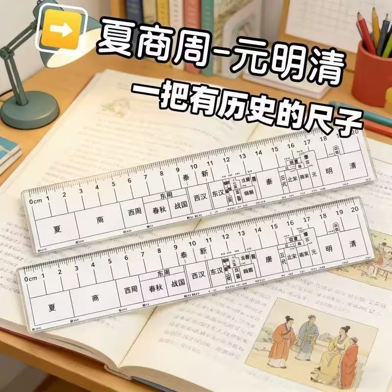 中国朝代国祚年份尺学生直尺