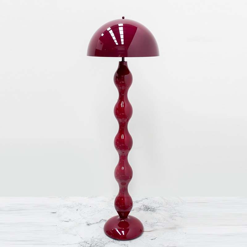 中古风蘑菇落地灯北欧简约奶油风客厅沙发旁展厅设计师款摆件灯具