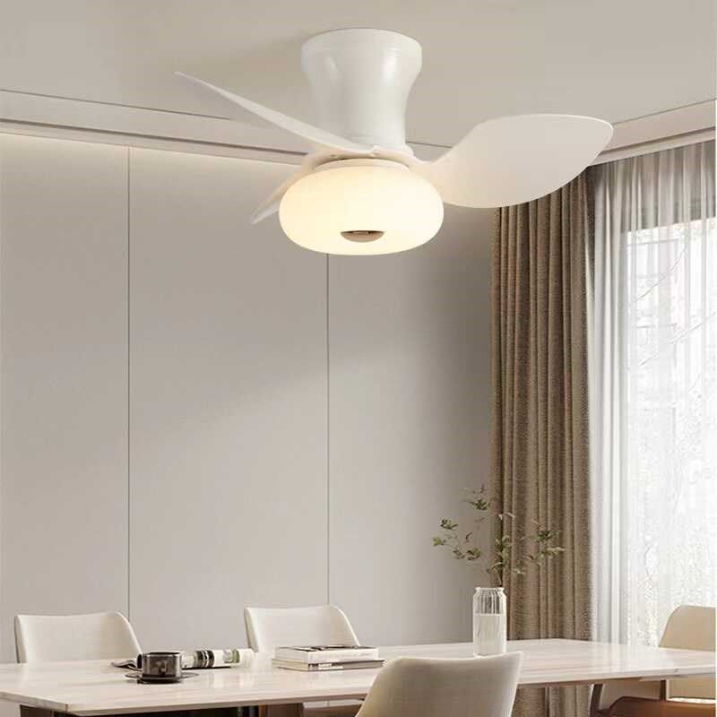 奶油风卧室led带风扇灯小餐厅简约吊扇灯空气循电吸顶灯变频静音,家装灯饰光源,风扇灯,淘宝优惠券,粉丝福利购,淘宝优惠卷