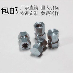 M4注塑六角螺母M4铁镀锌t压铆镶嵌螺母M4精密件预埋件六角坎件螺