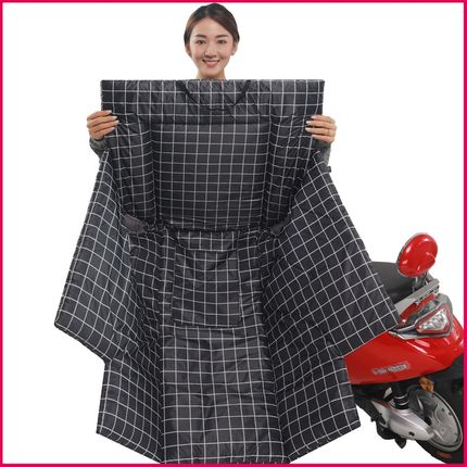 冬季电动车挡风罩加绒加厚双面防水挡风被M电瓶车小型车防寒防风