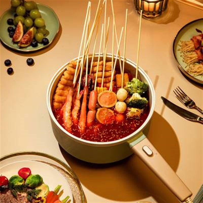 厂销多功能电炒锅一体式家用大功率宿舍小型炒菜锅U电煮锅电热蒸