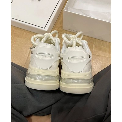 白色运动鞋女款秋季厚底老爹鞋气垫小白鞋增高面R包鞋松糕休闲板