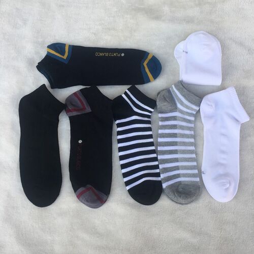 外贸大码袜子男纯棉船袜春夏天透气纯色简约大号短筒男袜44X 45 4