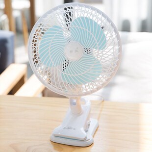 电风扇办公室摇头迷你学生宿舍静音床上 舒风夹扇家用小i风扇台式