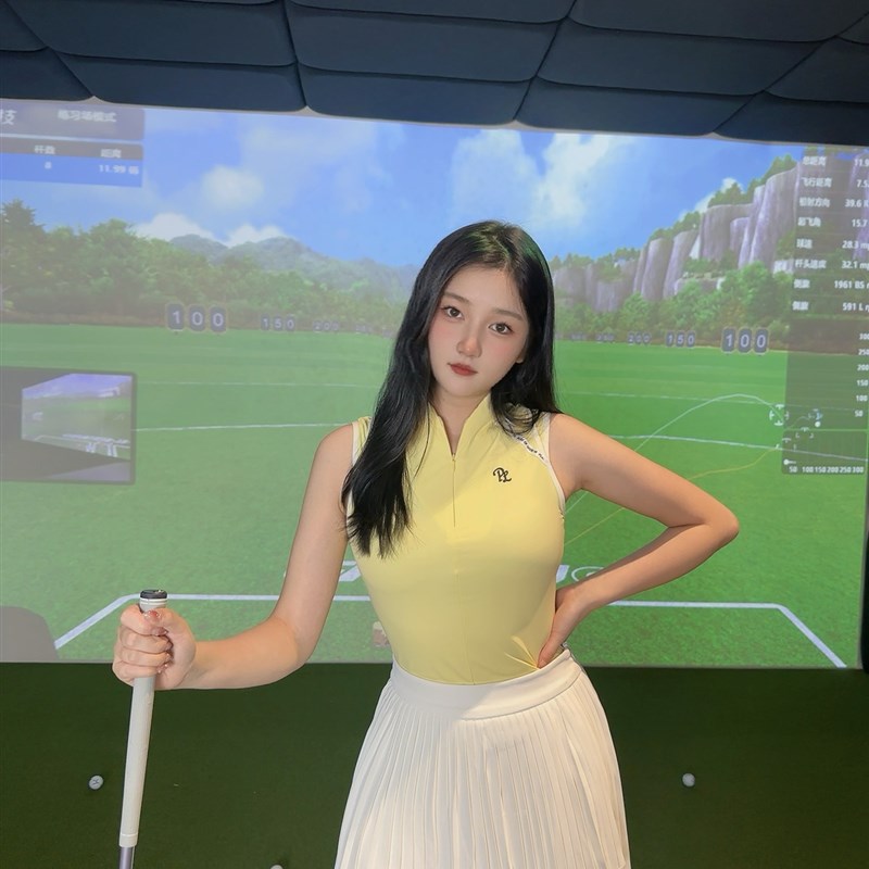 高尔夫服装女高尔夫短袖女套装透气F速干高尔夫女裙女装羽毛球网