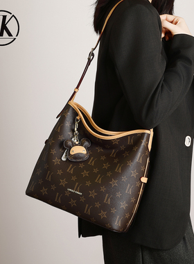 LK正品高端通勤hobo包包2026新款腋下包大容量水桶包单肩斜挎包