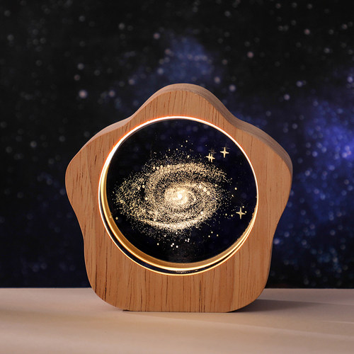 木框星星小夜灯卧室摆件生日礼物