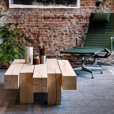 美复式TTK茶几创意实木厅几泡茶桌茶异形客古茶台简约设计师个性