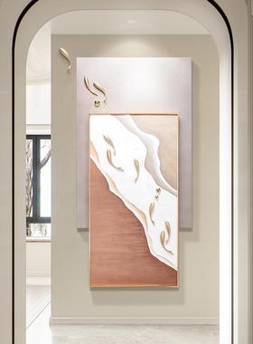 DNI计入玄关装饰画3手d立体浮雕九鱼壁画设师户纯绘挂画油画遇水