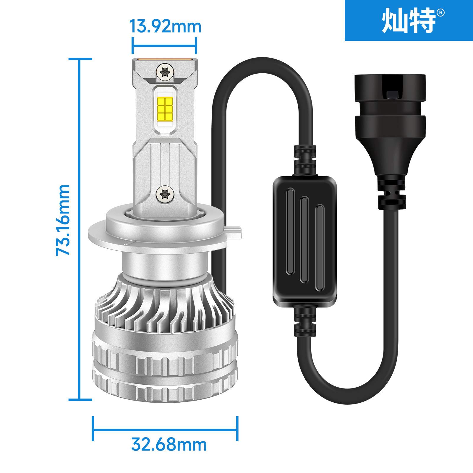 跨境热卖R11汽车led大灯超亮远近一体大灯H1H4H7H1190059006 9012