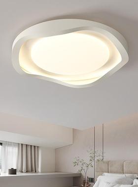 全光款谱护眼吸顶灯油风DUY几何房奶间灯频闪防蓝光无新LED卧室主