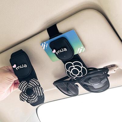 汽纳车遮阳板收夹纳多镜功能车载眼镜CVF车用墨支架遮阳板卡片收